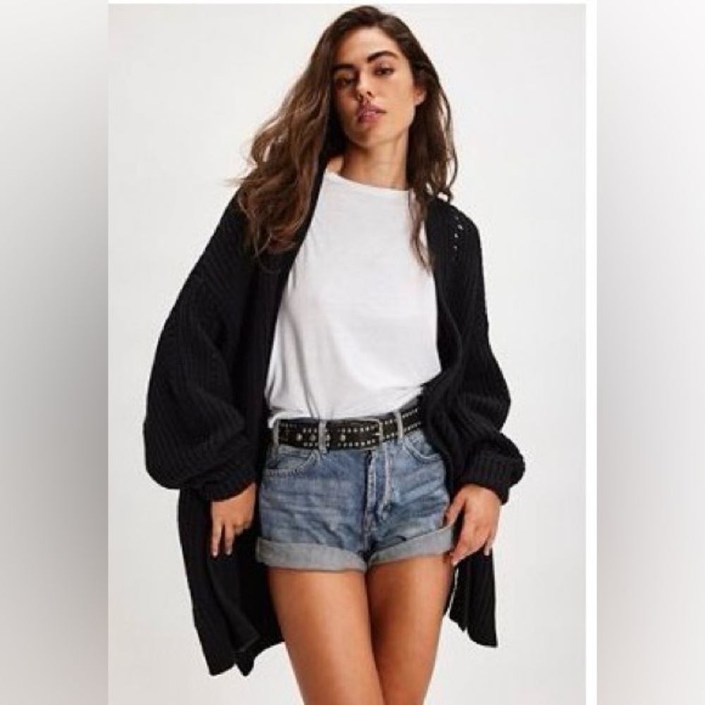 Free People Nightingale Cardigan - Black